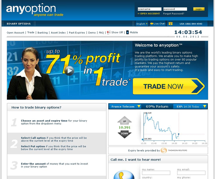 AnyOption Review - Un broker online sau înșelător de opțiuni binare legitime?